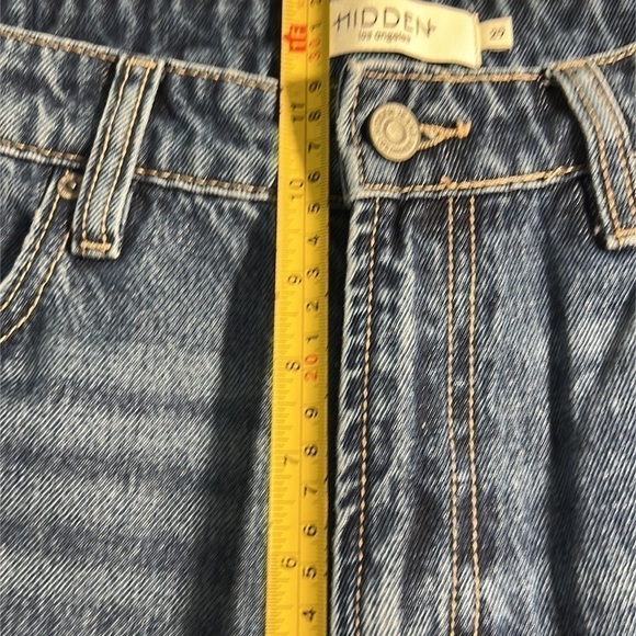 NWT Hidden Bailey High Rise Boyfriend Jeans Distressed PATCHED Jeans 29 - Picture 10 of 11
